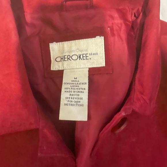 Red leather jacket - Picture 3 of 3